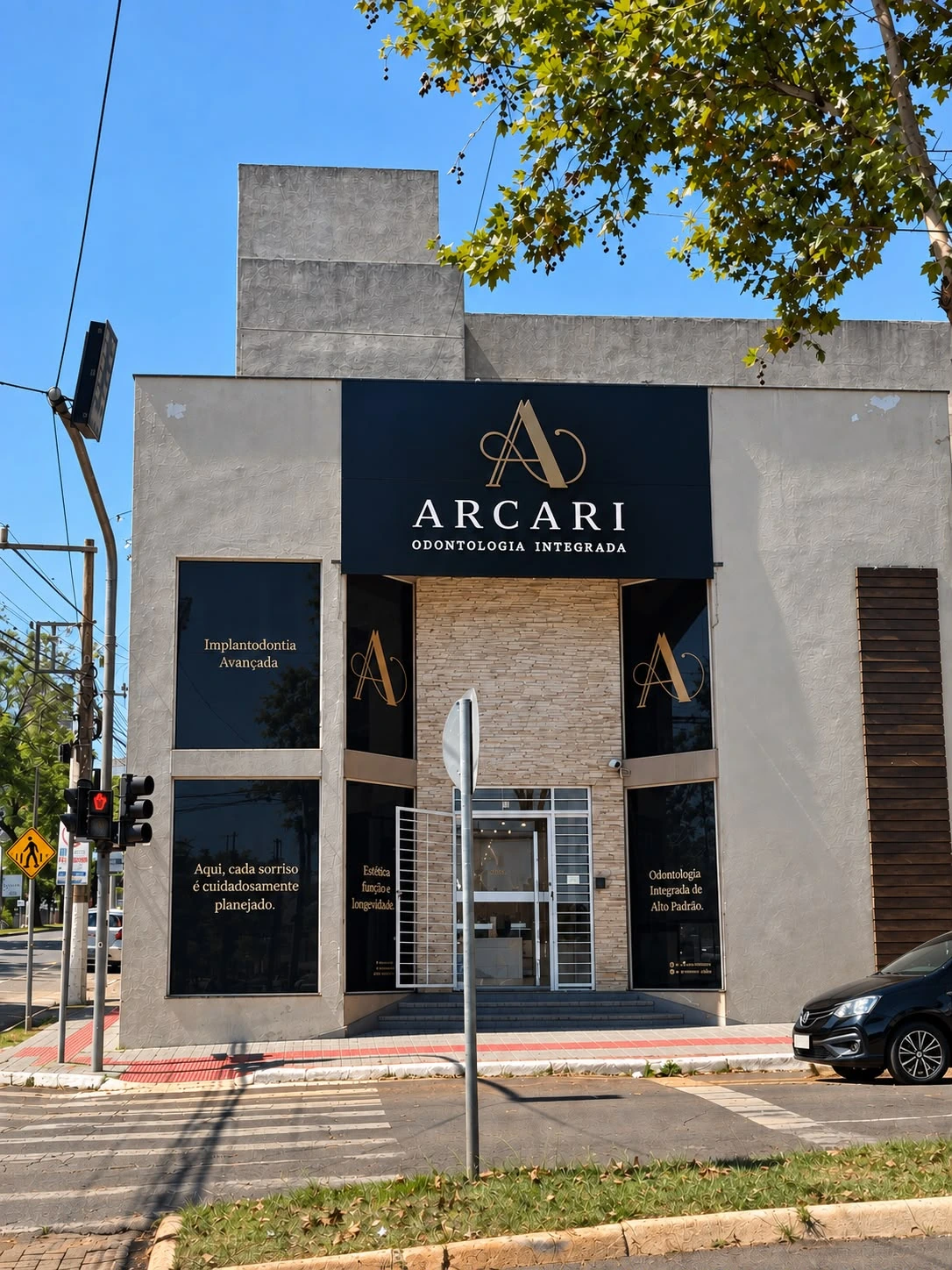Fachada da Arcari Odontologia Integrada