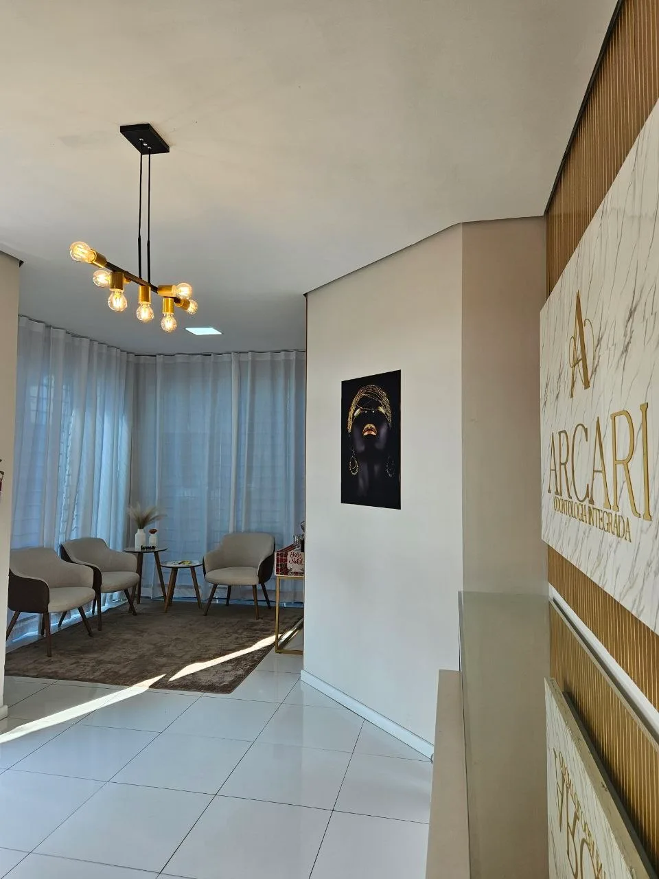 Recepção da clínica Arcari
